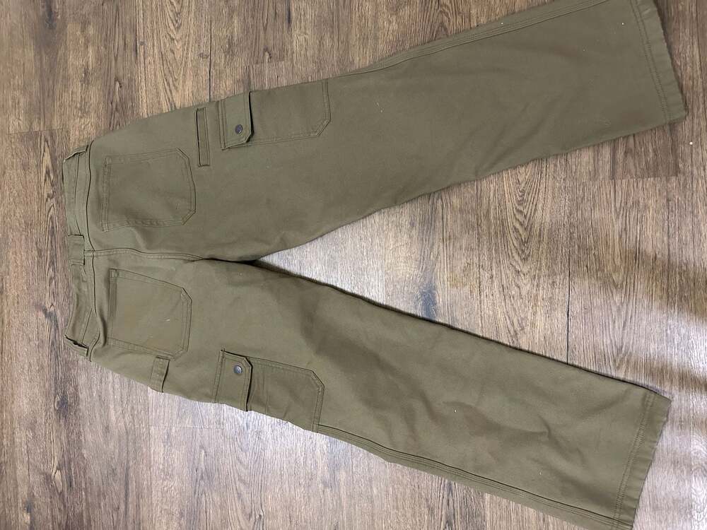 Duluth Flex Fire Hose Cargo Pants Womens 6x29 (27x29) Brown Relaxed Work - Picture 5 of 10